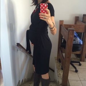 Black maternity dress